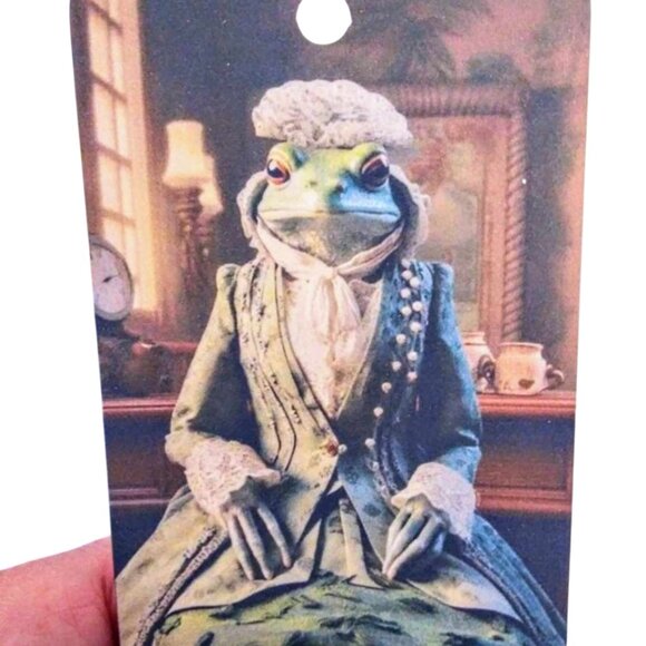 14 Pc Set! Royal Victorian Frogs Of Distinction Large Gift & Journal Tags - Picture 5 of 5